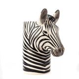 Quail Ceramics Zebra Kitchen/Desk Utensil Pot