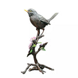 Blackbird With Blossom Limited Edition Bronze From The Richard Cooper Studio