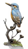 Kingfisher On Meadow Marsh Limited Edition Sculpture By Keith Sherwin From The Richard Cooper Studio