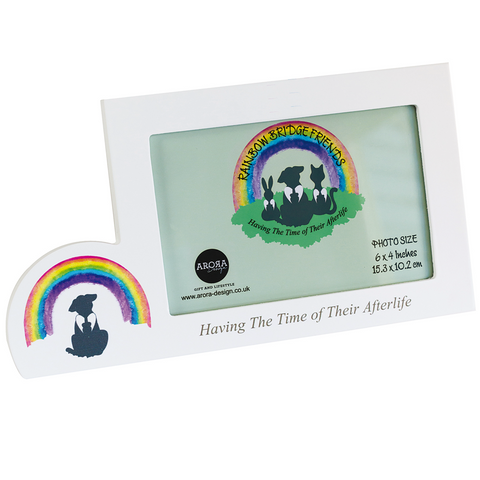 Arora Design Rainbow Bridge Friends Dog Photo Frame Landscape