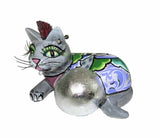 Cat With Silverball From Tom's Drag Company