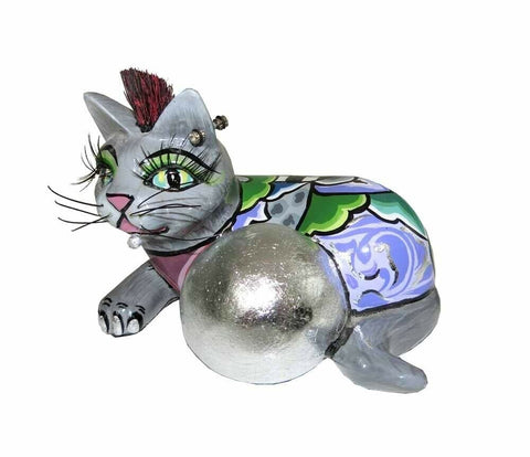 Cat With Silverball From Tom's Drag Company