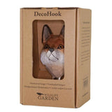 Wildlife Garden Hand Carved Fox Hook: