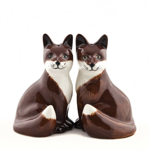 Quail Ceramics Fox Salt & Pepper Pots