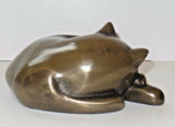Oriele Bronze Large Cat Sleeping By Philip Turner Crafts
