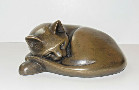 Oriele Bronze Large Cat Sleeping By Philip Turner Crafts