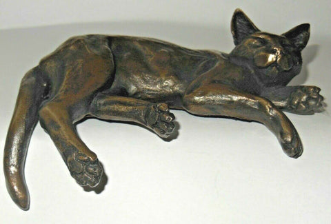 Shelf Cat Figure From Oriele Bronze