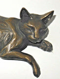 Shelf Cat Figure From Oriele Bronze