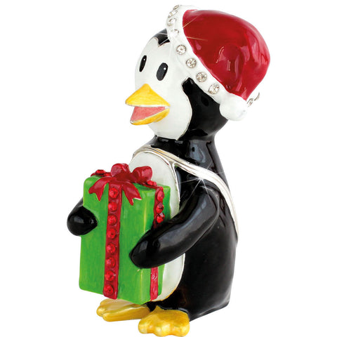 Craycombe Penguin With Presents Trinket Box
