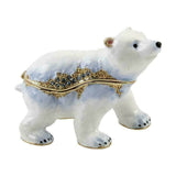 Treasured Trinkets Polar Bear Walking Trinket Box