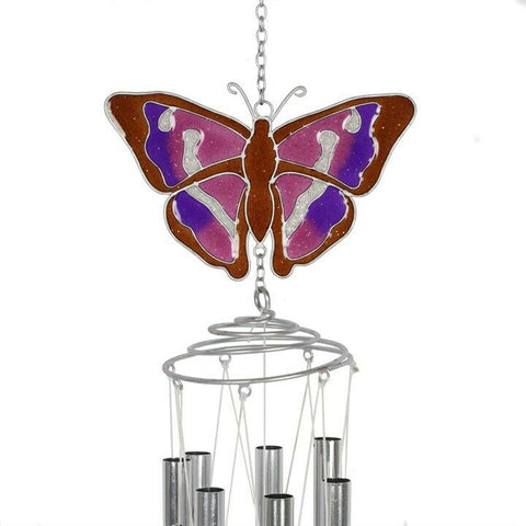 Purple Emperor Butterfly Windchime