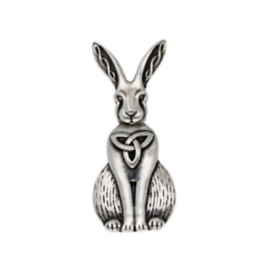 Pewter Celtic Hare Brooch By St Justin