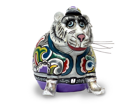 Tiago The Round Silver Tiger From Tom's Drag Company