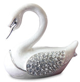 Treasured Trinkets White Swan Trinket Box