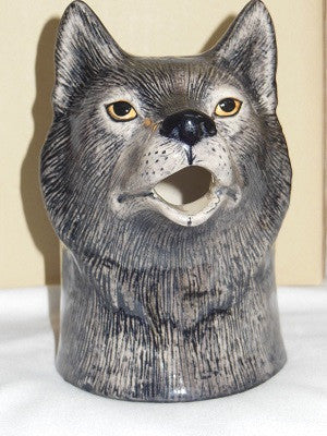 Quail Ceramics Jug Wolf