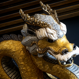 De Rosa Ltd Edition Large Golden Dragon Figurine