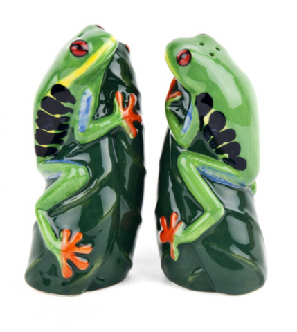 Quail Ceramics Tree Frogs Salt & Pepper Pots