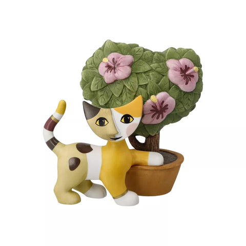 Rosina Wachtmeister Cat Figurine Ibisco my Lovely flowers