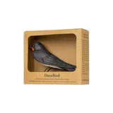 Carved Wooden Figure of a Barn Swallow by Wildlife Garden