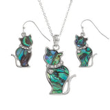 Blue Cat Necklace And Earrings By Tide Fashion Jewellery