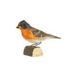 Carved Wooden Figure Of A Brambling By Wildlife Garden