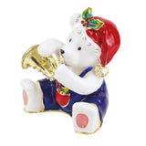 Teddy Bear with Bugle Trinket Box By Craycombe