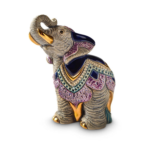 Adult Indian Elephant Figurine From De Rosa F241