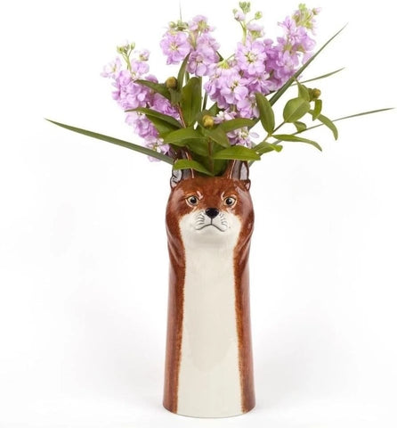 Fox Flower Vase By Quail Ceramics