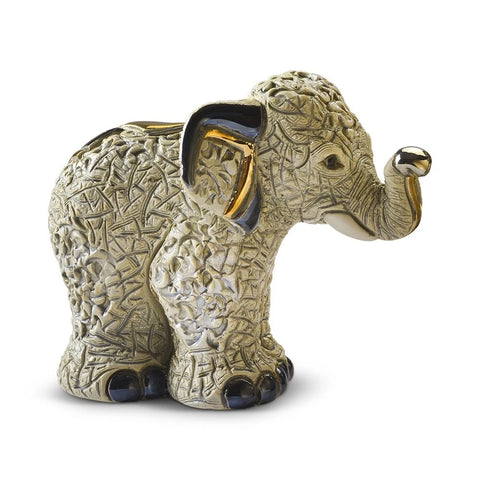 Grey Indian Elephant Figurine By De Rosa F219