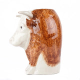 Hereford Bull Flower Vase By Quail Ceramics