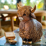 Highland Cow Figurine by De Rosa F265