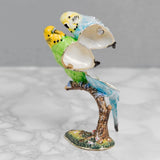 Budgerigar Pair Trinket Box From Juliana Treasured Trinkets