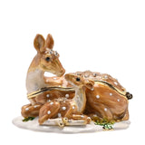 Roe Deer With Fawn Trinket Box From Juliana Treasured Trinkets
