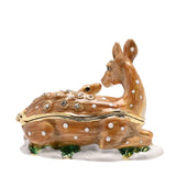 Roe Deer With Fawn Trinket Box From Juliana Treasured Trinkets