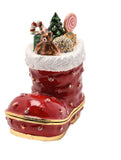 Santa’s Boot With Presents Trinket Box From Juliana Treasured Trinkets