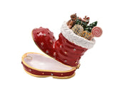 Santa’s Boot With Presents Trinket Box From Juliana Treasured Trinkets