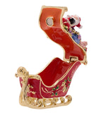 Santa On Sleigh Trinket Box From Juliana Treasured Trinkets