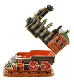 Train Engine Red Black And Green Trinket Box From Juliana Treasured Trinkets