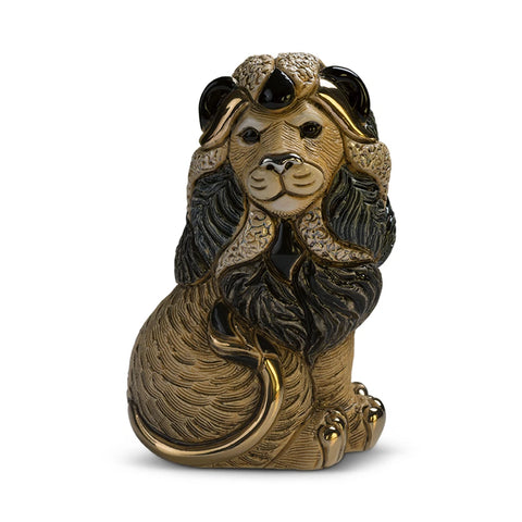 Lion Sitting Figurine by De Rosa F151RD