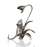 Mouse With Snowdrop Bronze Sculpture Limited Edition Of 150 From Richard Cooper Bronze