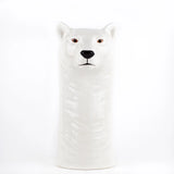 Polar Bear Flower Vase By Quail Ceramics