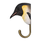 Hand Carved Wooden Penguin With Hook By Wildlife Garden