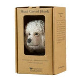 Hand Carved Wooden Poodle With Hook By Wildlife Garden