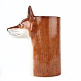 Red Fox Utensil Pot By Quail Ceramics