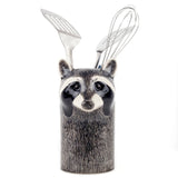 Racoon Utensil Pot By Quail Ceramics