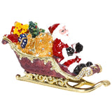 Sleigh With Presents And Santa Trinket Box by Craycombe