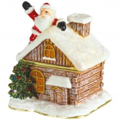 Santa On House Trinket Box By Craycombe