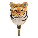 Hand Carved Wooden Tiger With Hook By Wildlife Garden