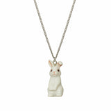 AND MARY Fashion Jewellery Cute White Bunny Pendant