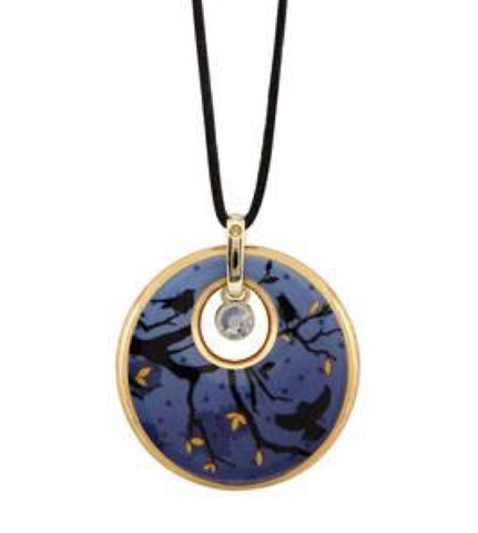 Pendant on thong by Goebel from the Elephant Collection - Night